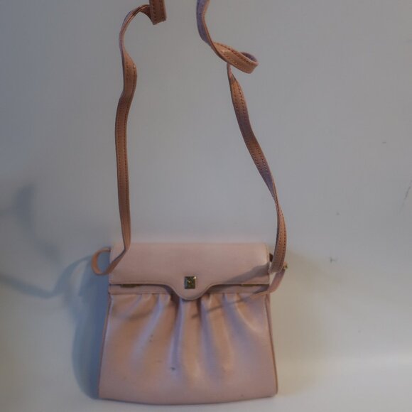 Womens Fendi 'FF' Pink Leather Shoulder Crossbody Vintage Designer Handbag - Picture 2 of 16